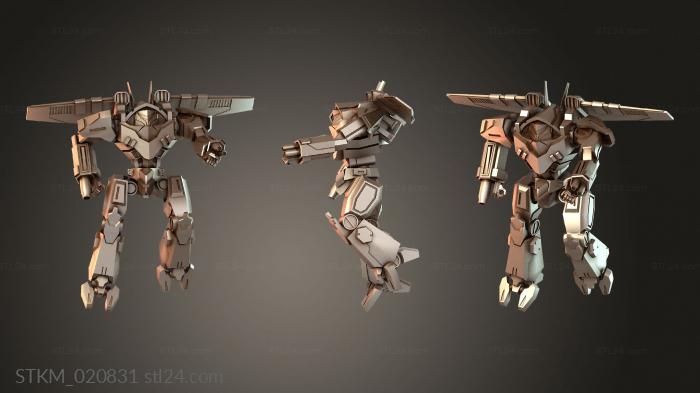 Figurines heroes, monsters and demons (Mechs Alexander, STKM_020831) 3D models for cnc