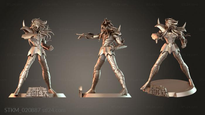 Figurines heroes, monsters and demons (Milo Scorpion and Bust Sekai, STKM_020887) 3D models for cnc
