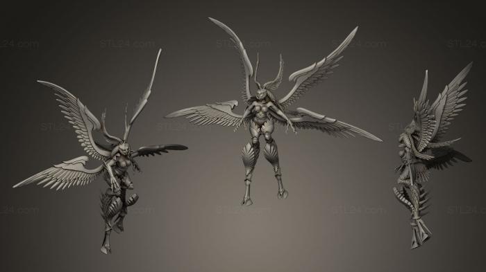 Figurines heroes, monsters and demons (Garuda Final Fantasy XIV DampD Miniature, STKM_0209) 3D models for cnc
