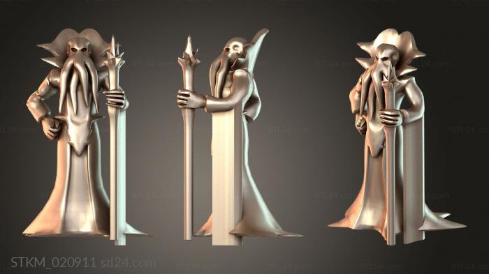 Figurines heroes, monsters and demons (Mindflayer Overmind Dominant, STKM_020911) 3D models for cnc