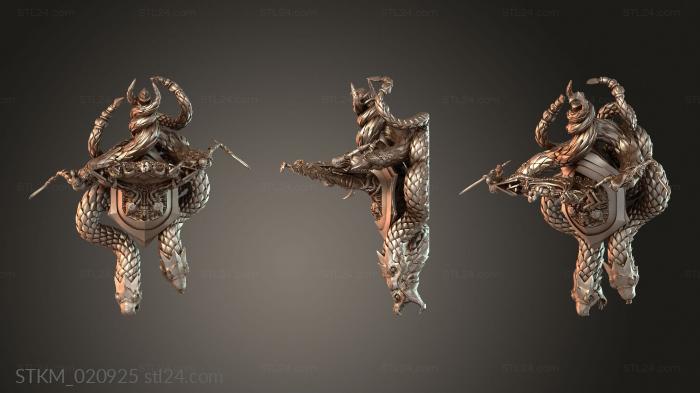 Figurines heroes, monsters and demons (Mirror DML, STKM_020925) 3D models for cnc