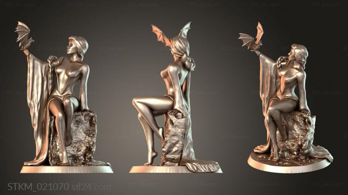 Figurines heroes, monsters and demons (Nacht Alvara, STKM_021070) 3D models for cnc