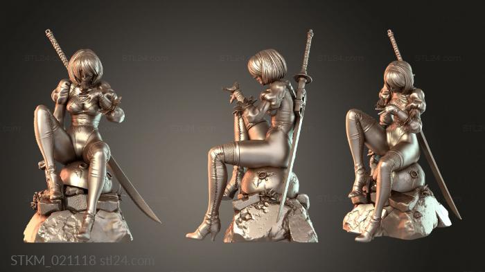 Figurines heroes, monsters and demons (Nier, STKM_021118) 3D models for cnc