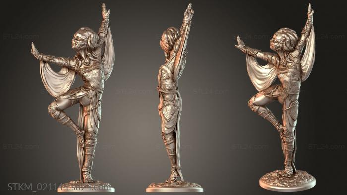 Статуэтки герои, монстры и демоны (Ниорсуха-ученица, STKM_021144) 3D модель для ЧПУ станка