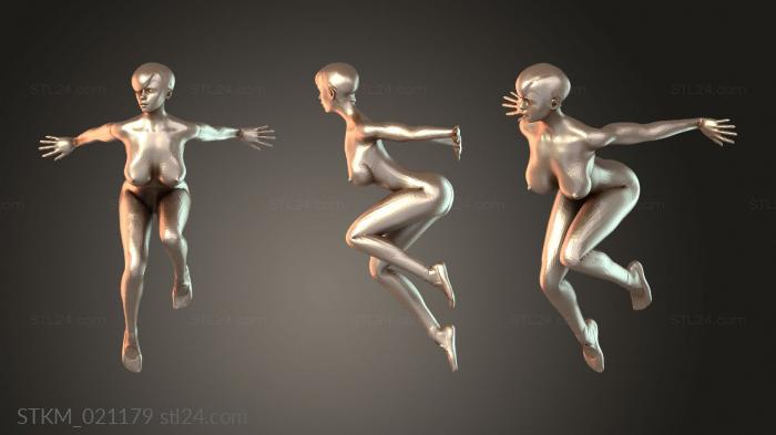 Статуэтки герои, монстры и демоны (NSFW Seduta Girl, STKM_021179) 3D модель для ЧПУ станка