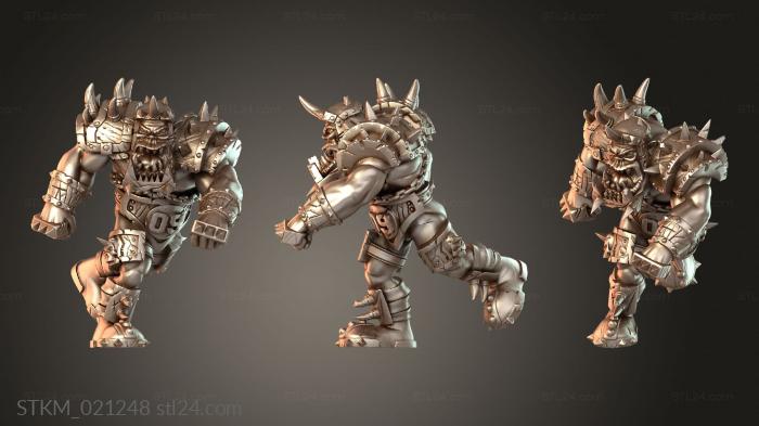 Figurines heroes, monsters and demons (Orc Blitzer Brutal, STKM_021248) 3D models for cnc