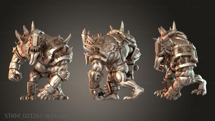 Figurines heroes, monsters and demons (Orc Troll, STKM_021265) 3D models for cnc
