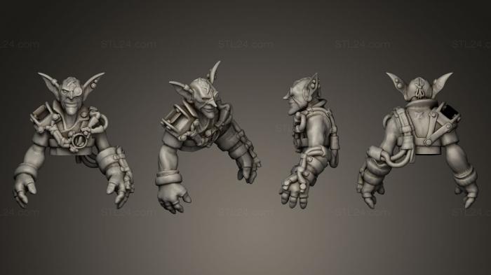 Figurines heroes, monsters and demons (Goblin KajaMite Electro Shaman, STKM_0213) 3D models for cnc