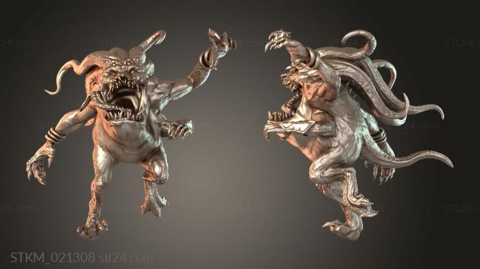 Статуэтки герои, монстры и демоны (Фантомный Пророк Вестник, STKM_021308) 3D модель для ЧПУ станка