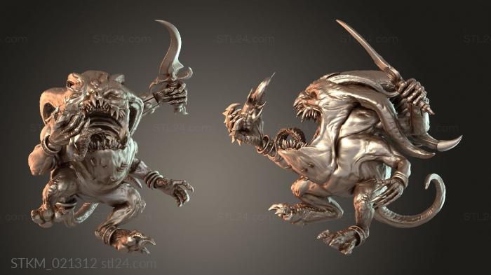 Статуэтки герои, монстры и демоны (Фантомный Радужный, STKM_021312) 3D модель для ЧПУ станка