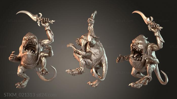 Статуэтки герои, монстры и демоны (Фантомный Оракул, STKM_021313) 3D модель для ЧПУ станка