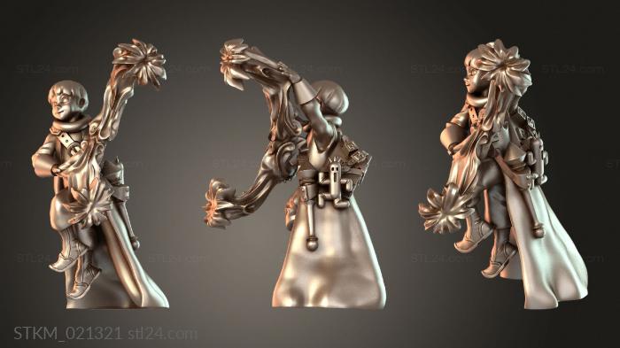 Статуэтки герои, монстры и демоны (Палом Черный Маг, STKM_021321) 3D модель для ЧПУ станка