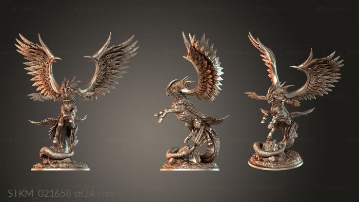 Figurines heroes, monsters and demons (Revna Brazier, STKM_021658) 3D models for cnc