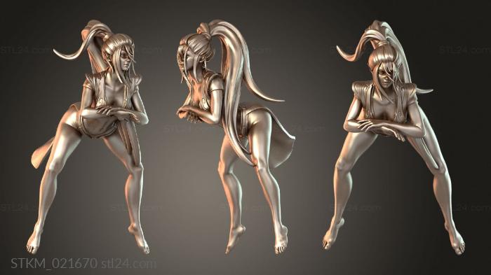 Figurines heroes, monsters and demons (Rhinocerose Rider, STKM_021670) 3D models for cnc