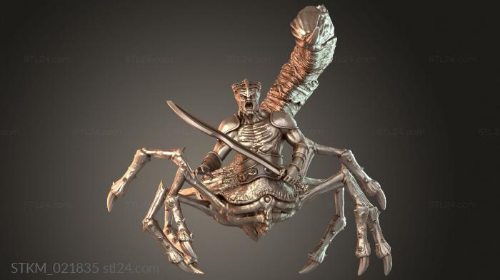 Figurines heroes, monsters and demons (Scorpion Demon Sword, STKM_021835) 3D models for cnc