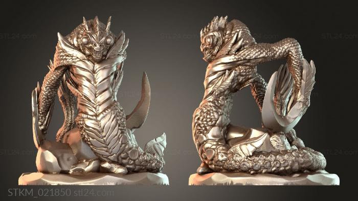 Figurines heroes, monsters and demons (Sea Fiend Seafiend Abyssal, STKM_021850) 3D models for cnc