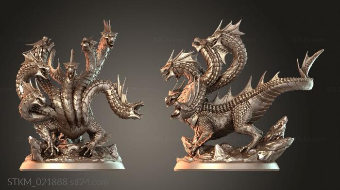 Figurines heroes, monsters and demons (Seven-Edged Terror The, STKM_021888) 3D models for cnc