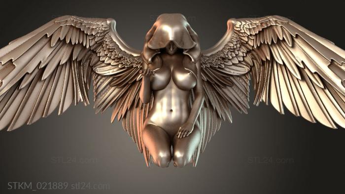 Figurines heroes, monsters and demons (Sexy Angel, STKM_021889) 3D models for cnc