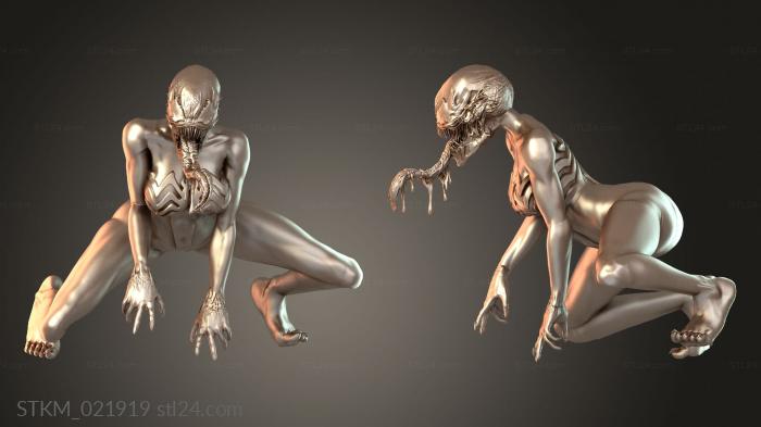 She Venom Hungry Alien Crouching