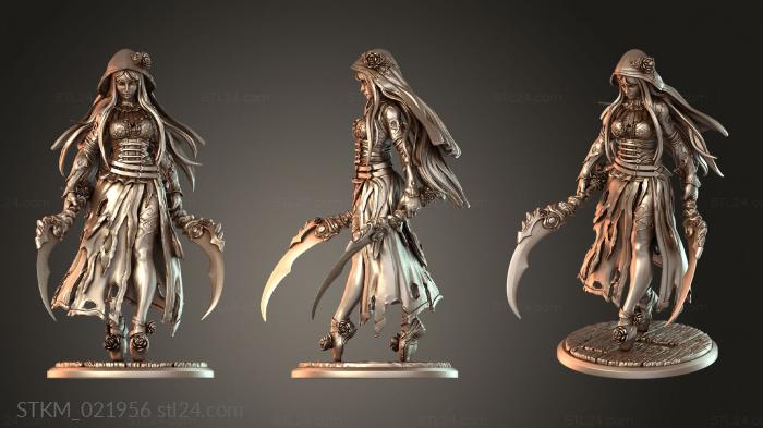 Figurines heroes, monsters and demons (Siervos Soraya, STKM_021956) 3D models for cnc