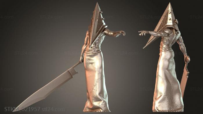 Figurines heroes, monsters and demons (Silent Hill Pyramid, STKM_021957) 3D models for cnc