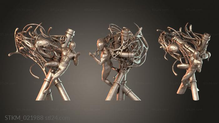 Sky Spider Man vs Venom Statue