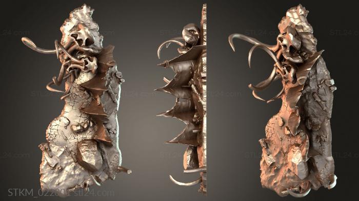 Figurines heroes, monsters and demons (Small Terrain Structure, STKM_022001) 3D models for cnc