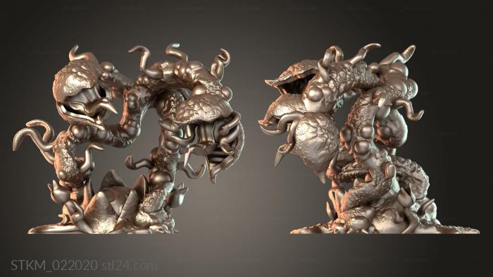 Figurines heroes, monsters and demons (Snapping Plant Double, STKM_022020) 3D models for cnc