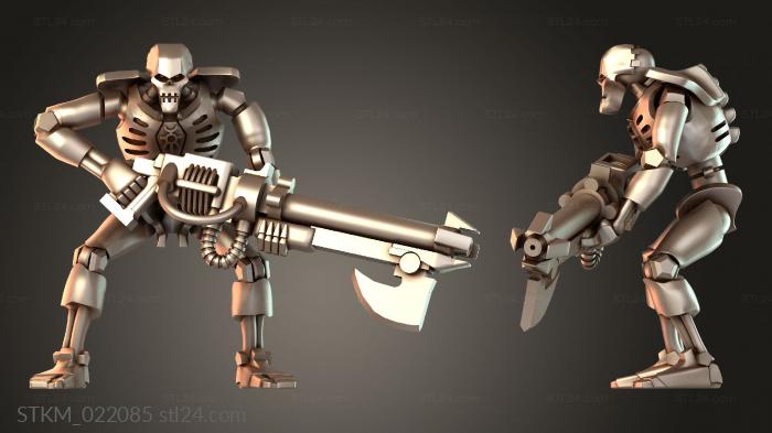 Figurines heroes, monsters and demons (Space Zombies Fighter Men, STKM_022085) 3D models for cnc