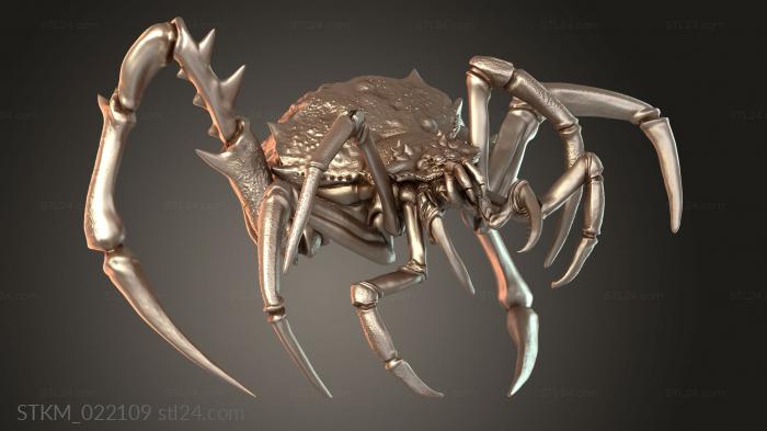 Figurines heroes, monsters and demons (Spider Banner Ferocious, STKM_022109) 3D models for cnc