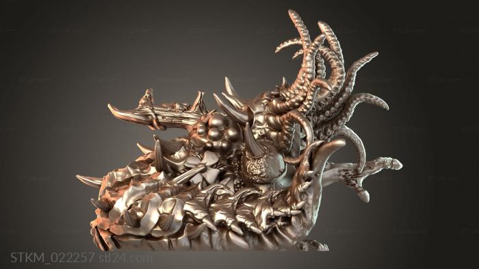 Figurines heroes, monsters and demons (Style Pustulator, STKM_022257) 3D models for cnc