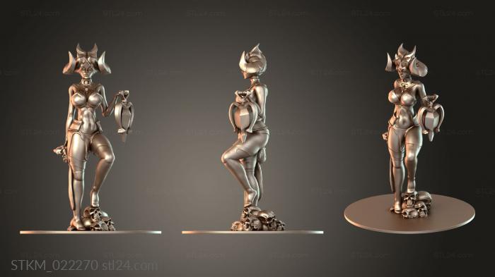 Figurines heroes, monsters and demons (Succubus Seris Qbarkz Berserker, STKM_022270) 3D models for cnc