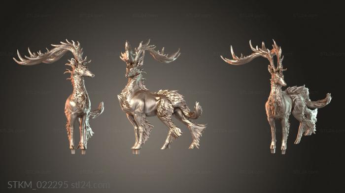 Figurines heroes, monsters and demons (T Stag, STKM_022295) 3D models for cnc