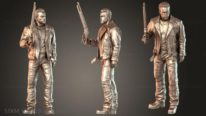 Статуэтки герои, монстры и демоны (Игра Терминатор, STKM_022353) 3D модель для ЧПУ станка