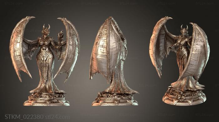 Figurines heroes, monsters and demons (Tharvaya, STKM_022380) 3D models for cnc