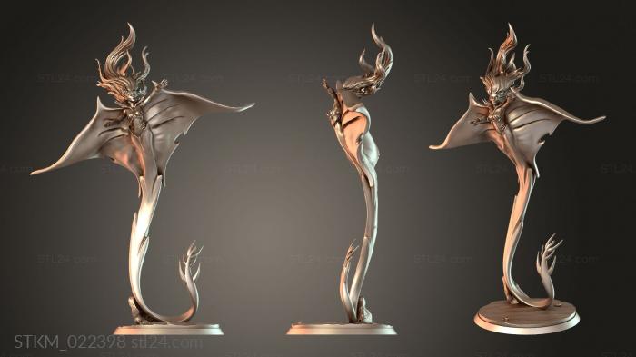 Figurines heroes, monsters and demons (The Depth Phoea Manta Seer, STKM_022398) 3D models for cnc