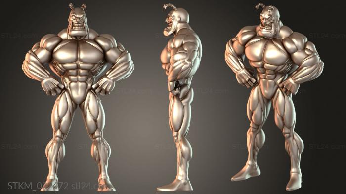 Figurines heroes, monsters and demons (The Tick, STKM_022472) 3D models for cnc