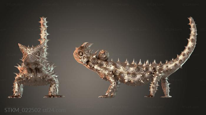 Figurines heroes, monsters and demons (Thorny Devil Thorny Stand, STKM_022502) 3D models for cnc
