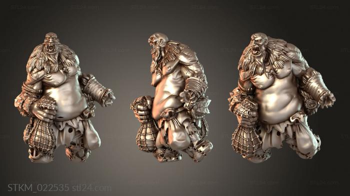 Статуэтки герои, монстры и демоны (Бронированный Титан, STKM_022535) 3D модель для ЧПУ станка