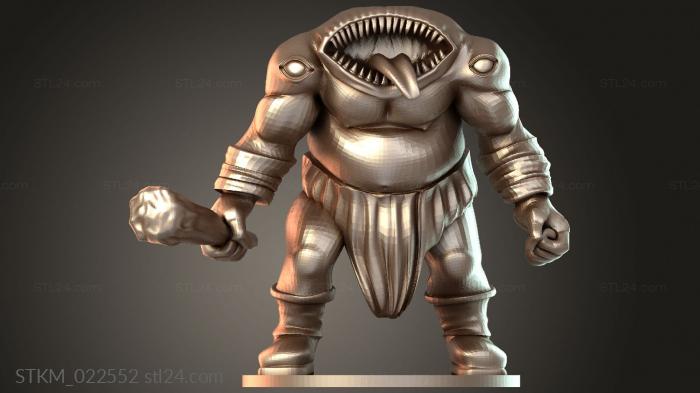 Figurines heroes, monsters and demons (Tome Beasts Blemmyes, STKM_022552) 3D models for cnc