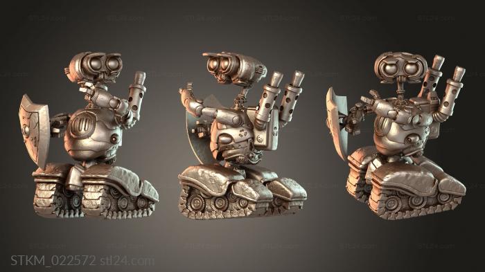 Figurines heroes, monsters and demons (Trash Burner Automaton, STKM_022572) 3D models for cnc