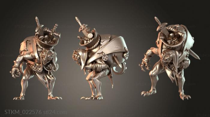 Figurines heroes, monsters and demons (Treasure Goblin, STKM_022576) 3D models for cnc