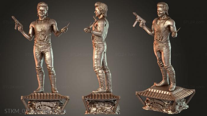 Figurines heroes, monsters and demons (Vengeance Jack Burton Trouble in Little China, STKM_022767) 3D models for cnc