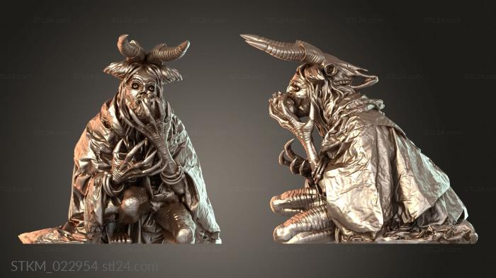 Статуэтки герои, монстры и демоны (Ведьмы Ведьма, STKM_022954) 3D модель для ЧПУ станка