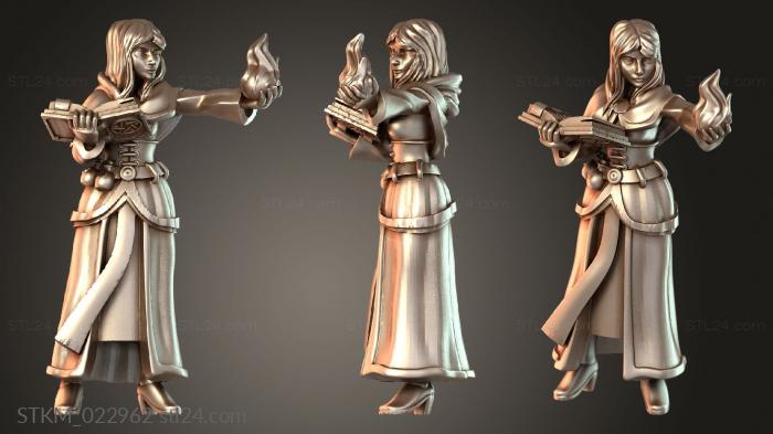Wizardess with Spellbook