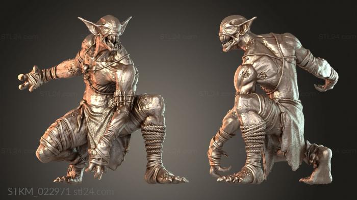 Figurines heroes, monsters and demons (Woldling Wretch, STKM_022971) 3D models for cnc