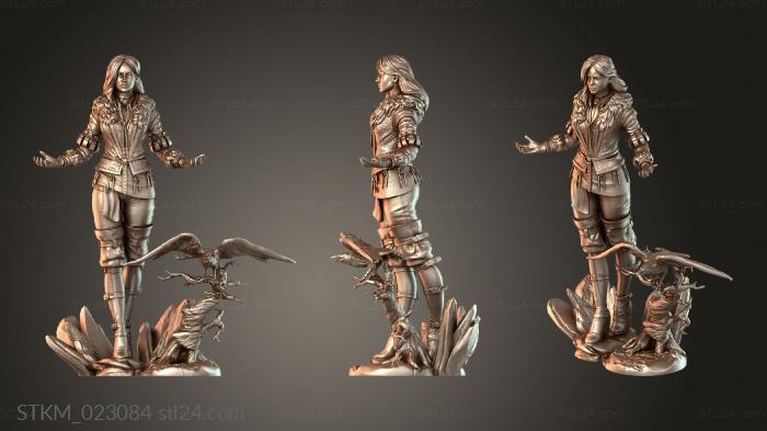 Figurines heroes, monsters and demons (Yennefer The Witcher Fireball Statue, STKM_023084) 3D models for cnc