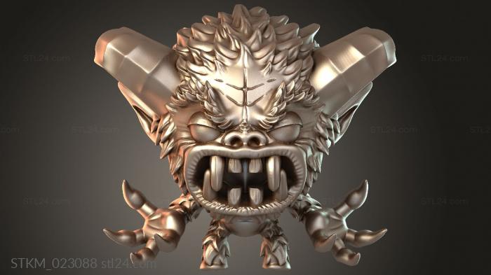 Figurines heroes, monsters and demons (Yeti, STKM_023088) 3D models for cnc