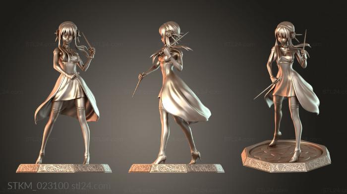 Figurines heroes, monsters and demons (Yor Forger Spyx Family Figure, STKM_023100) 3D models for cnc
