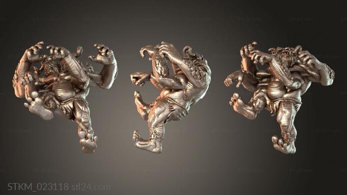 Figurines heroes, monsters and demons (Yule Night Troll Xenith, STKM_023118) 3D models for cnc